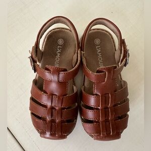 L’Amour Boys Emerson Fisherman Sandal (Little Kids Size 9)